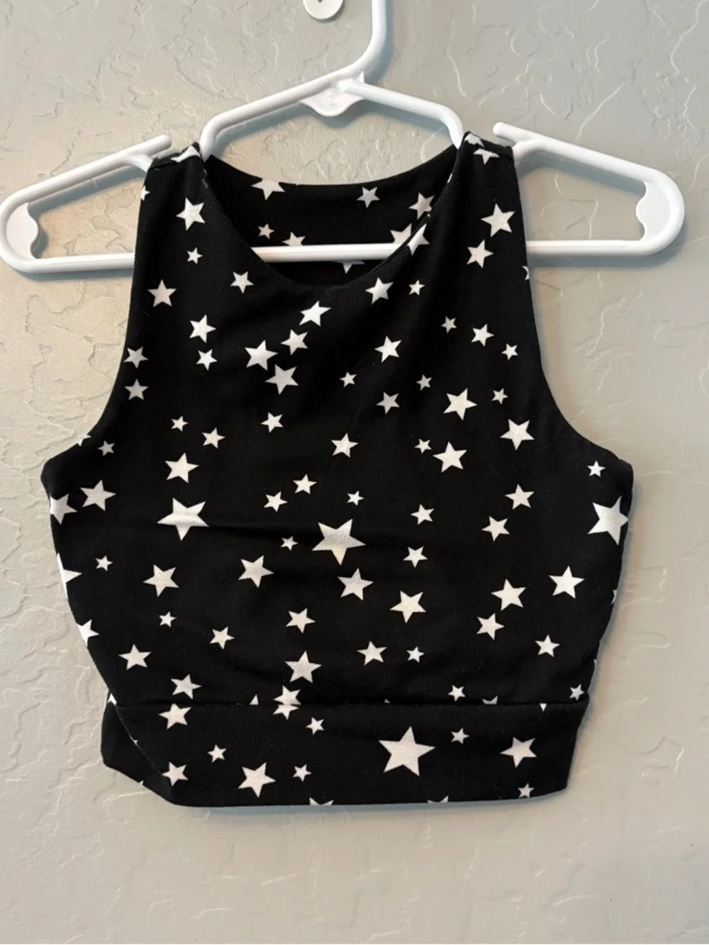 Willa B black and white star print racerback dance gymnastics outfit size 2/3